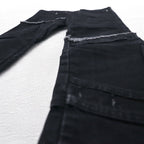 whowhat パズルデニム PUZZLE DENIM ジーンズ パンツ S ブラック 日本製