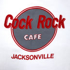 JERZEES USA made 90s printed sweatshirt XL white cotton fleece Hard Rock CAFE parody