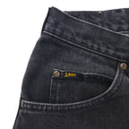 Lee ブラックデニム ショートパンツ ハーフパンツ L ブラック コットン コスタリカ製