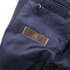 Ermenegildo Zegna 2B スーツ セットアップ S ネイビー ストライプ ウール Hai-Vaseron