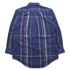 Christian Dior Old Button-down Shirt M Navy Cotton Check