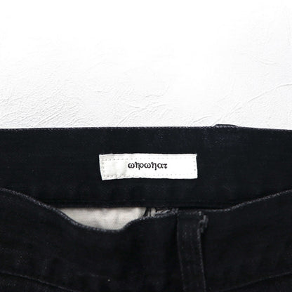 whowhat パズルデニム PUZZLE DENIM ジーンズ パンツ S ブラック 日本製