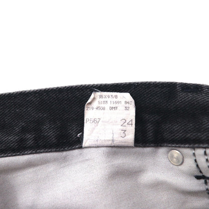 Lee ブラックデニム ショートパンツ ハーフパンツ L ブラック コットン コスタリカ製