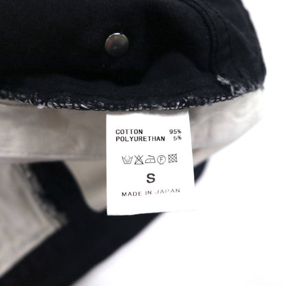 whowhat パズルデニム PUZZLE DENIM ジーンズ パンツ S ブラック 日本製