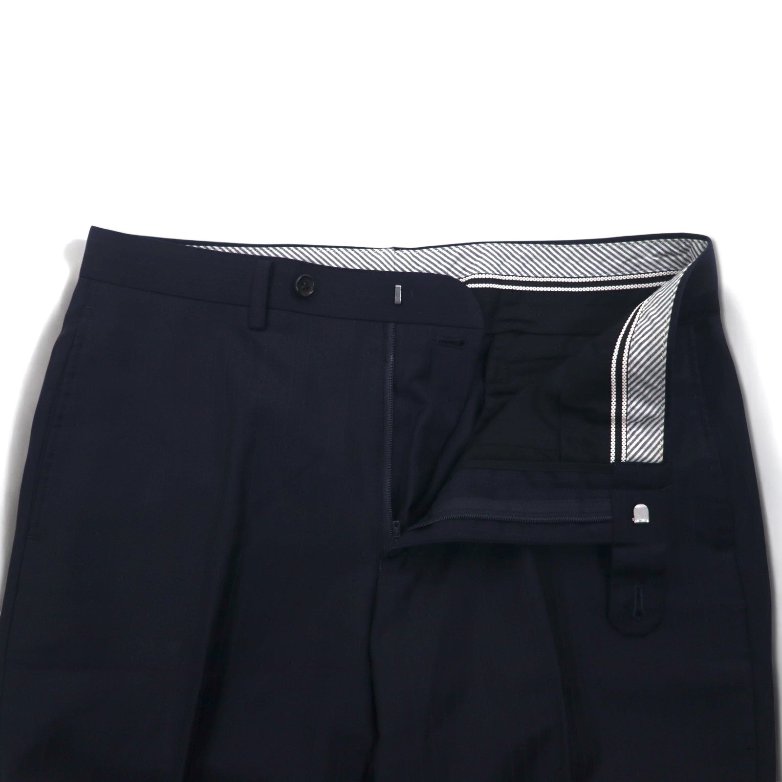 Ermenegildo Zegna 2B スーツ セットアップ S ネイビー ストライプ ウール Hai-Vaseron