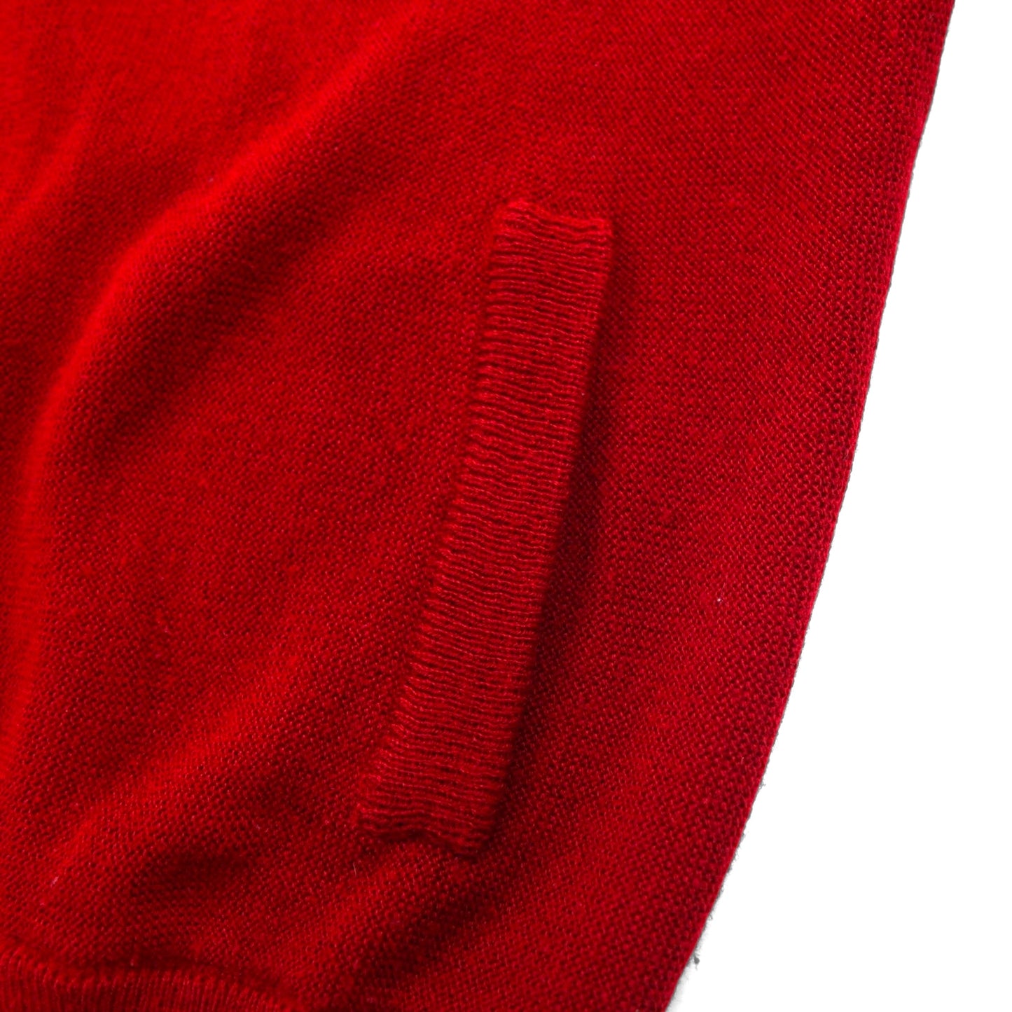 CHEMISE LACOSTE 80s Knit Cardigan, Size L, Red, Acrylic