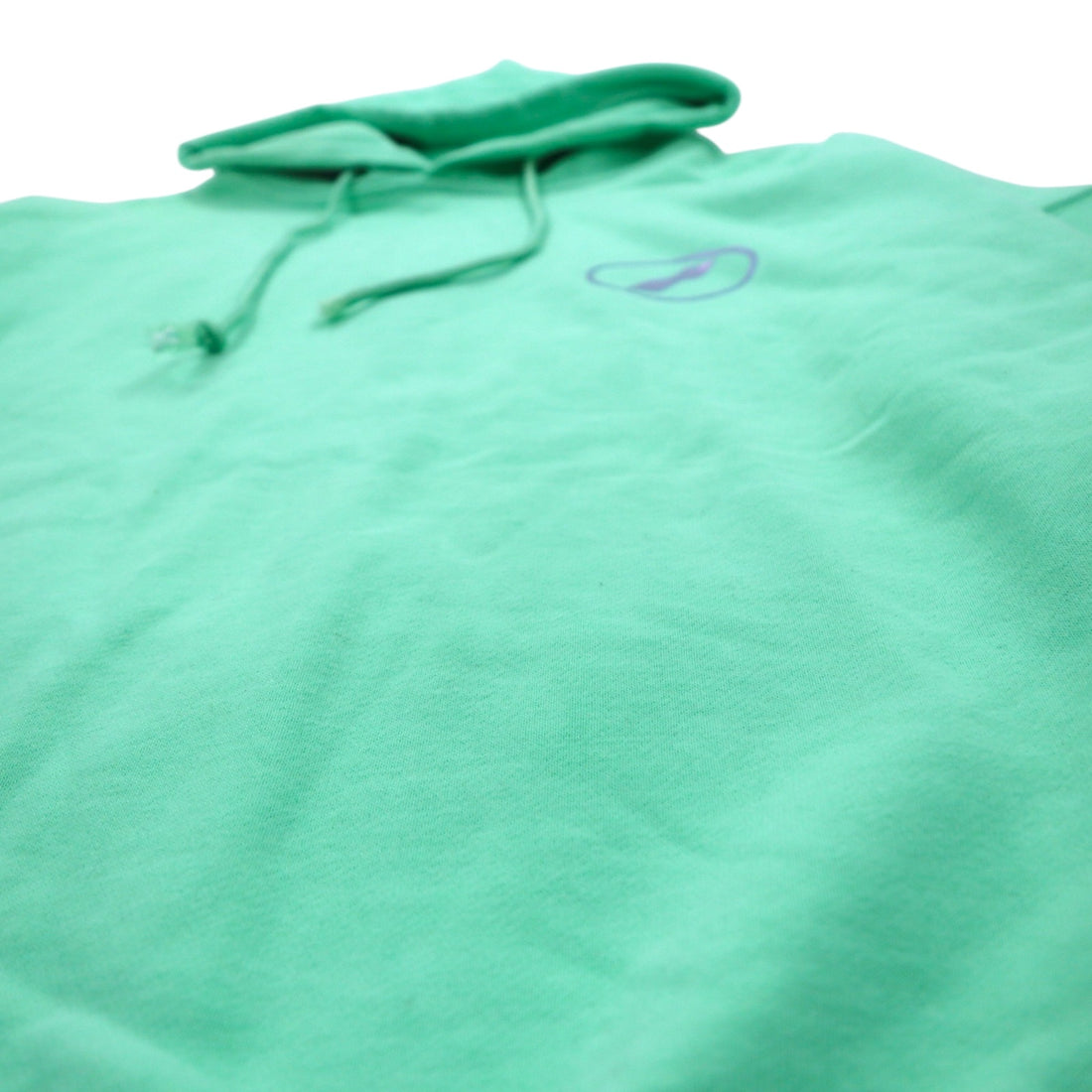 WE11DONE Pullover Hoodie S Mint Green Logo Print Iridescent Logo Hoodie