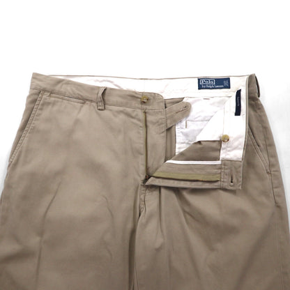 Polo by Ralph Lauren 90年代 ポロチノ ワイド テーパード チノパンツ XL ベージュ コットン