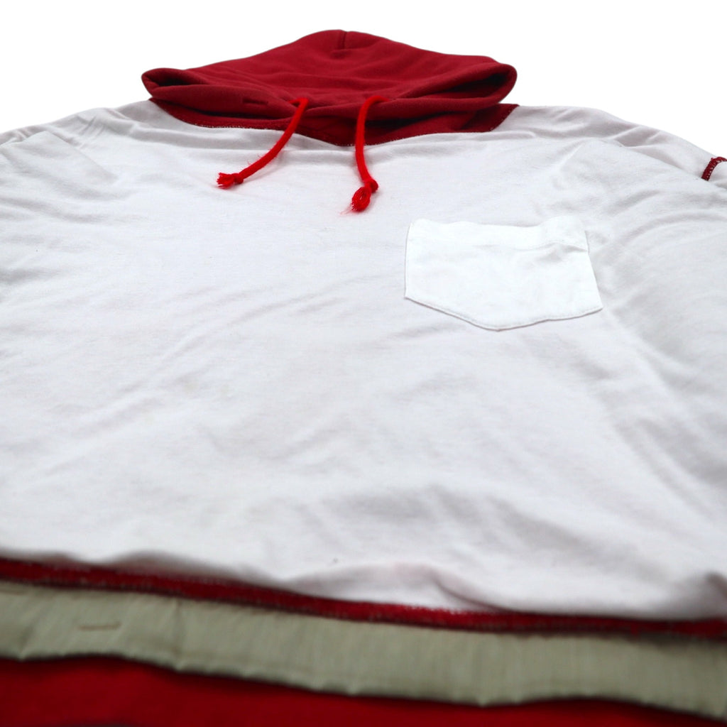 Leh BORO REVERSIBLE PARKER M Red White Cotton