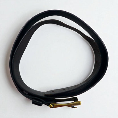 carhartt レザー アンビルベルト 42 ブラック 牛革 ゴールド スクエアバックル 2203