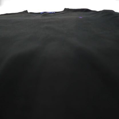 Polo Ralph Lauren 前V スウェット トレーナー XL ブラック コットン スモールポニー刺繡