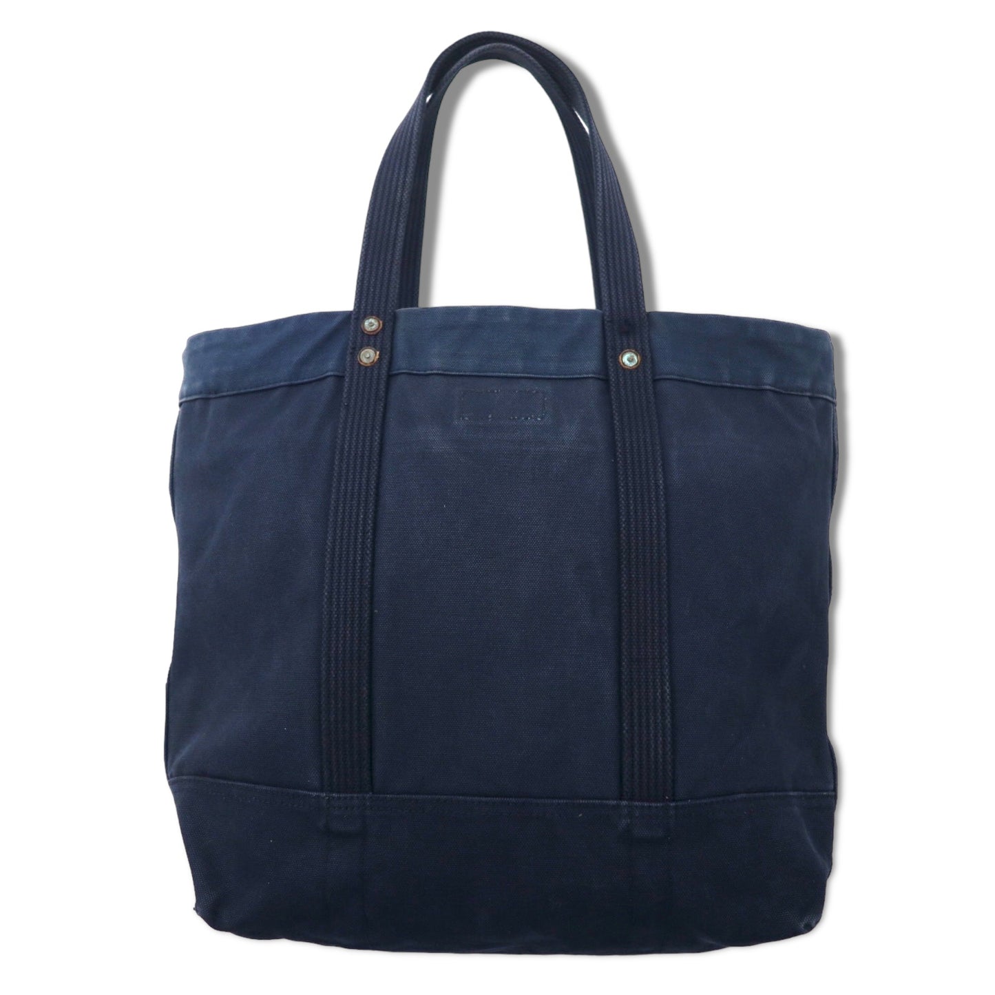 POLO RALPH LAUREN ビンテージ キャンバス トートバッグ ラージサイズ ネイビー コットン BIG PONY CANVAS TOTE US