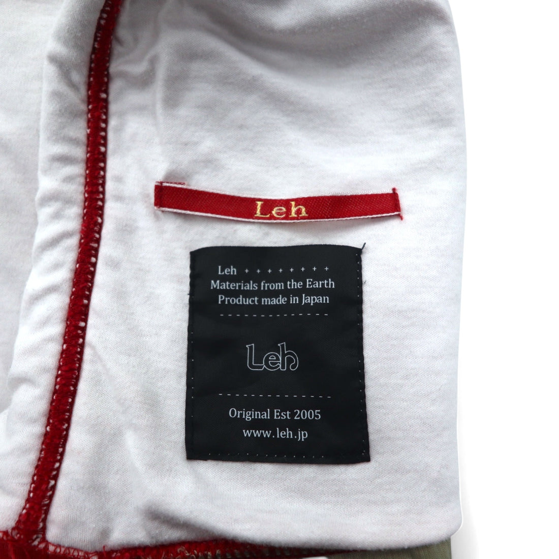 Leh BORO REVERSIBLE PARKER M Red White Cotton