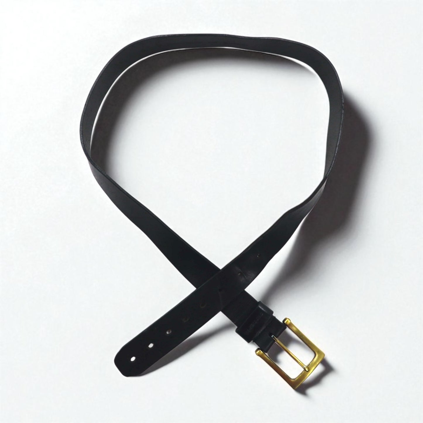 carhartt レザー アンビルベルト 42 ブラック 牛革 ゴールド スクエアバックル 2203