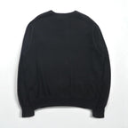 Polo Ralph Lauren V-neck sweatshirt, XL, black cotton with small pony embroidery
