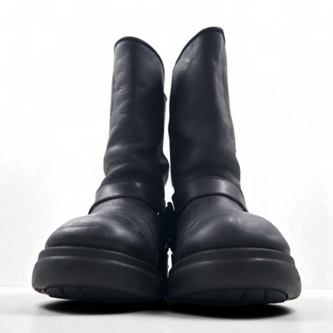 Vintage Engineer Boots, Biker Ring Boots, Size 28.5cm, Black, MOTOR MELYBOOTS