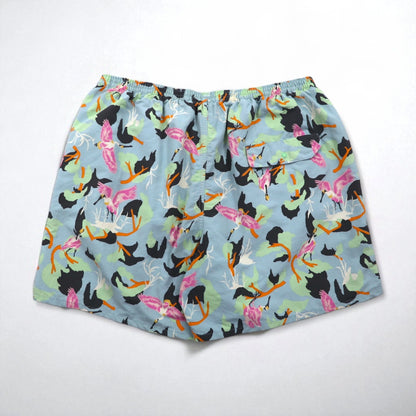 patagonia バギーズショーツ Baggies Short-5inch ショートパンツ L ブルー ナイロン 総柄 鳥 57021