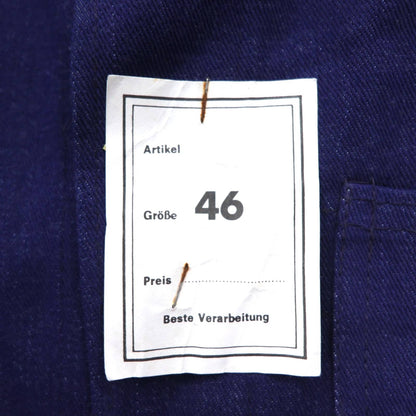 Vintage 70s Euro Work Jacket SANFOR 70年代 ドイツ製 デニム カバーオール ワークジャケット L デッドストック 未使用品