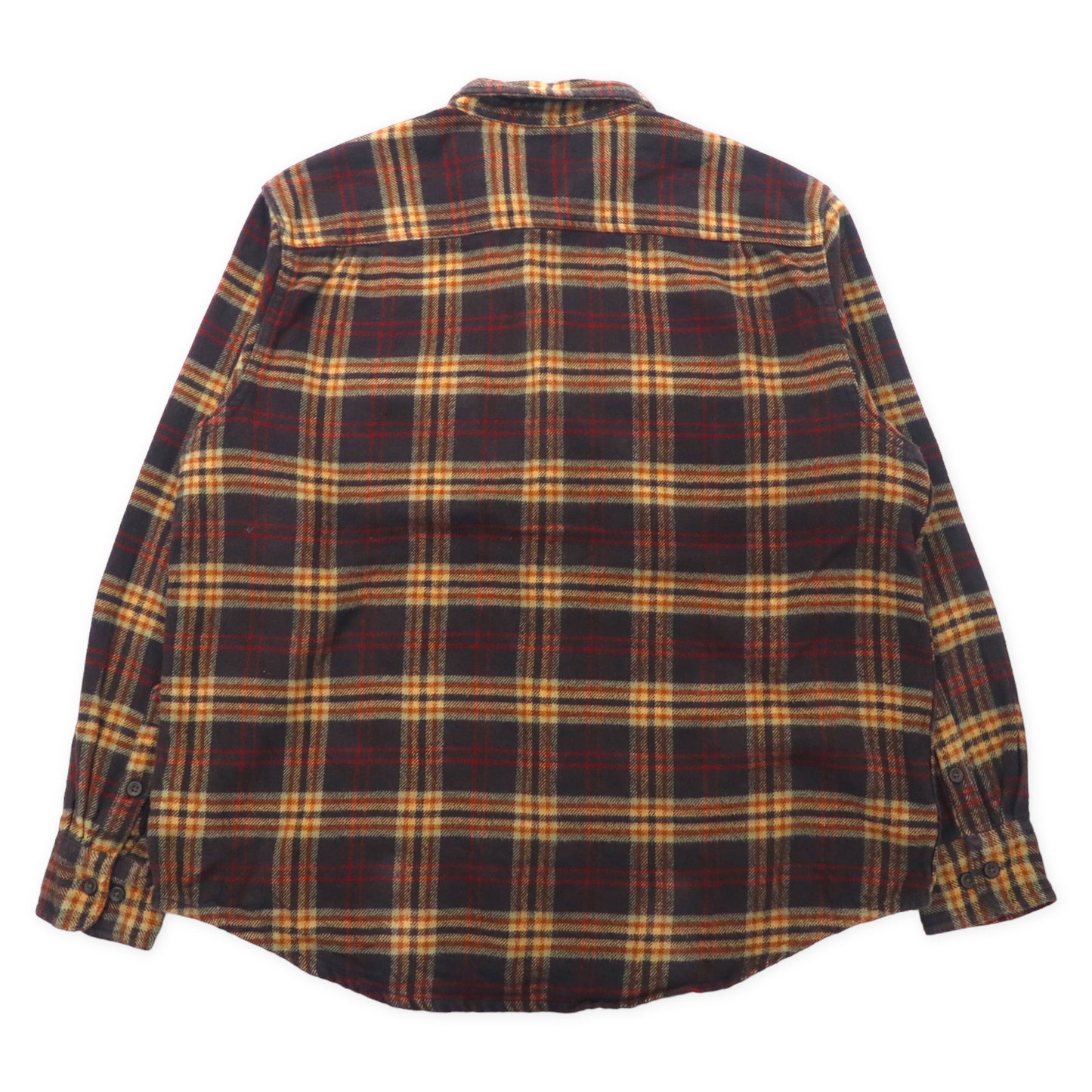 Timberland 90年代 フランネル ワークシャツ XL ブラウン チェック コットン