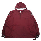 日本然リトテ-古着オンライン-Champion 90年代 アノラックパーカー XXL ボルドー ナイロン ハーフジップ ドローコード ビッグサイズ-Champion 90's Anorak Hoodie XXL bordeaux Nylon Half Zip Drawcord Big Size