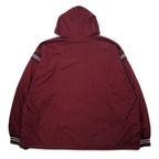Champion 90s Anorak Parka XXL Bordeaux Nylon Half Zip Drawstring Big Size