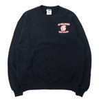 日本然リトテ-古着オンライン-JERZEES USA製 90年代 プリント スウェット L ブラック コットン MOUNDSVILLE TROJANS-Jerzees USA MADE 90s Print Sweatshirt L Black Cotton Moundsville Trojans