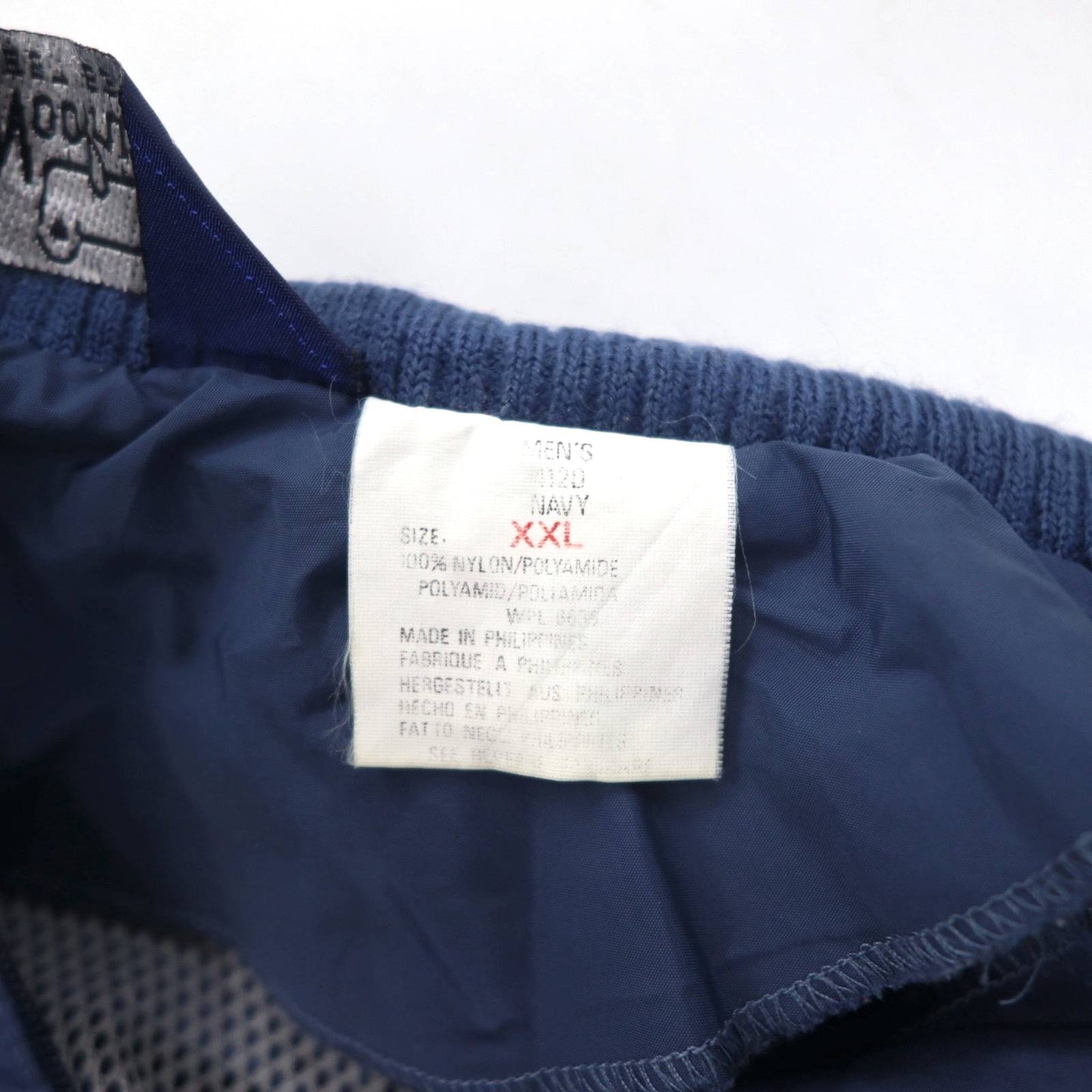 Woolrich 90年代 ウインドブレーカー ナイロンジャケット XXL ブルー フード収納式 ビッグサイズ