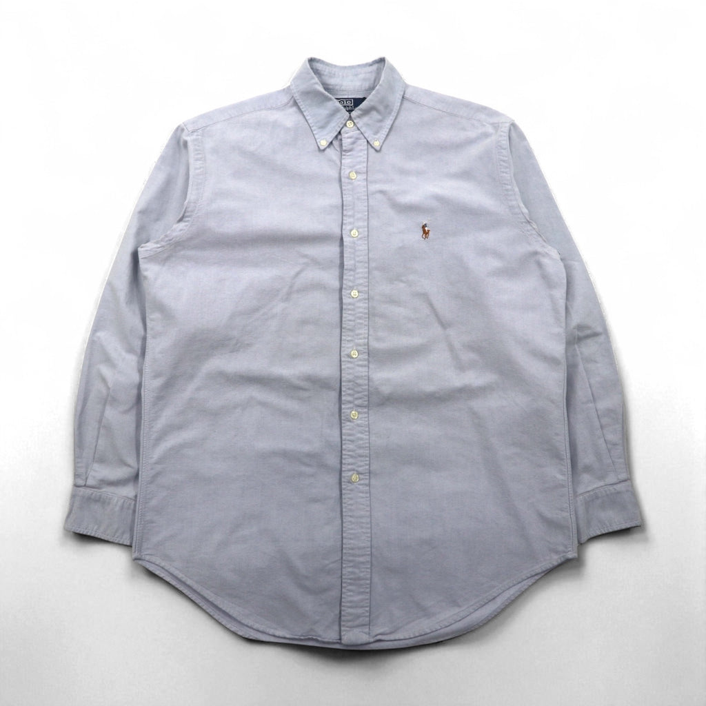 Polo Ralph Lauren 90s Oxford Button-Down Shirt, Size L, Blue, YARMOTH Small Pony Embroidery