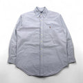 Polo Ralph Lauren 90s Oxford Button-Down Shirt, Size L, Blue, YARMOTH Small Pony Embroidery