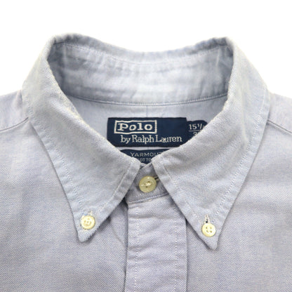 Polo Ralph Lauren 90年代 オックスフォード ボタンダウン シャツ L ブルー YARMOTH スモールポニー刺繡