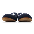 polpetta slip-on loafers, 26.5cm, navy, canvas, tassel embroidery, TROMPE