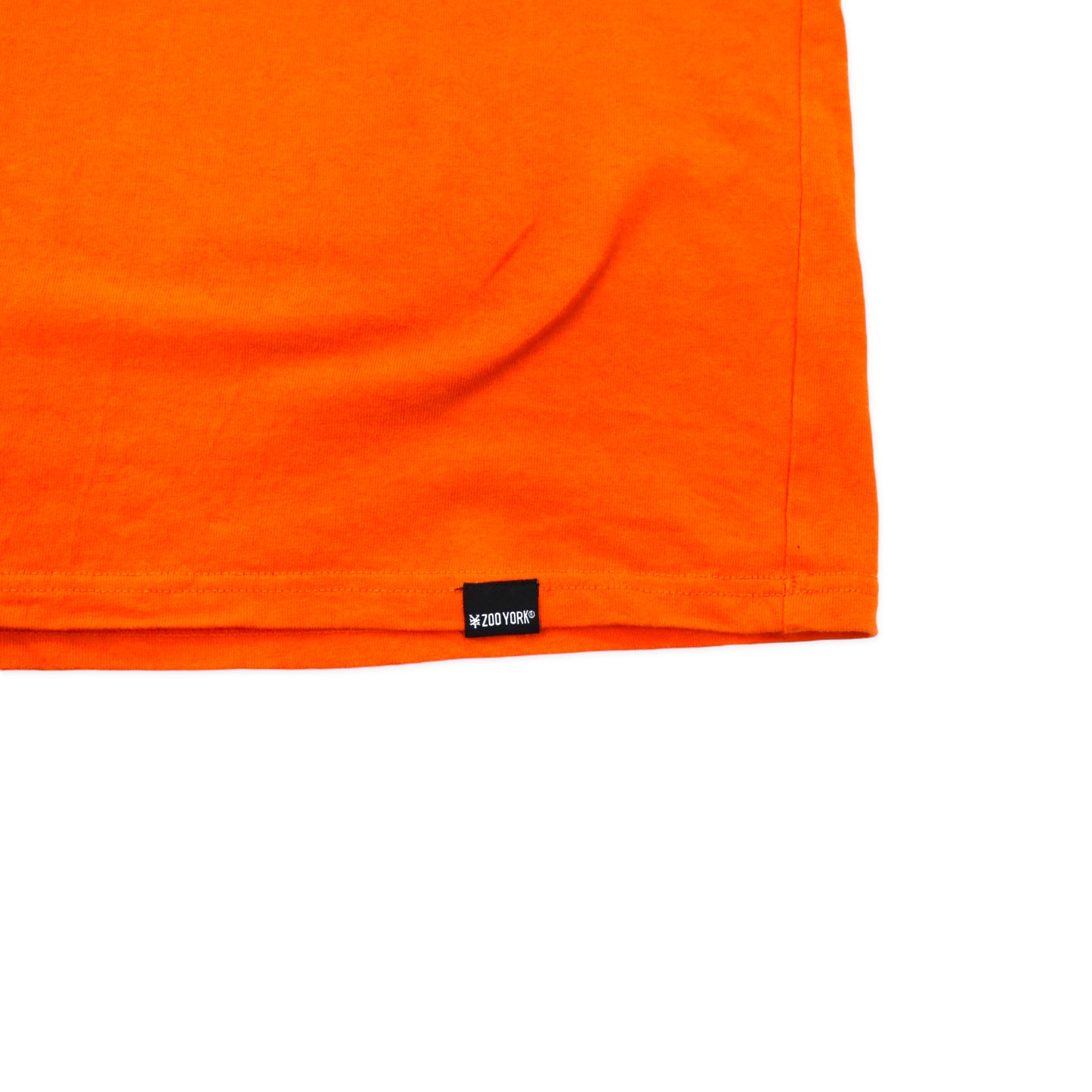 ZOO YORK ロゴプリントTシャツ L オレンジ コットン