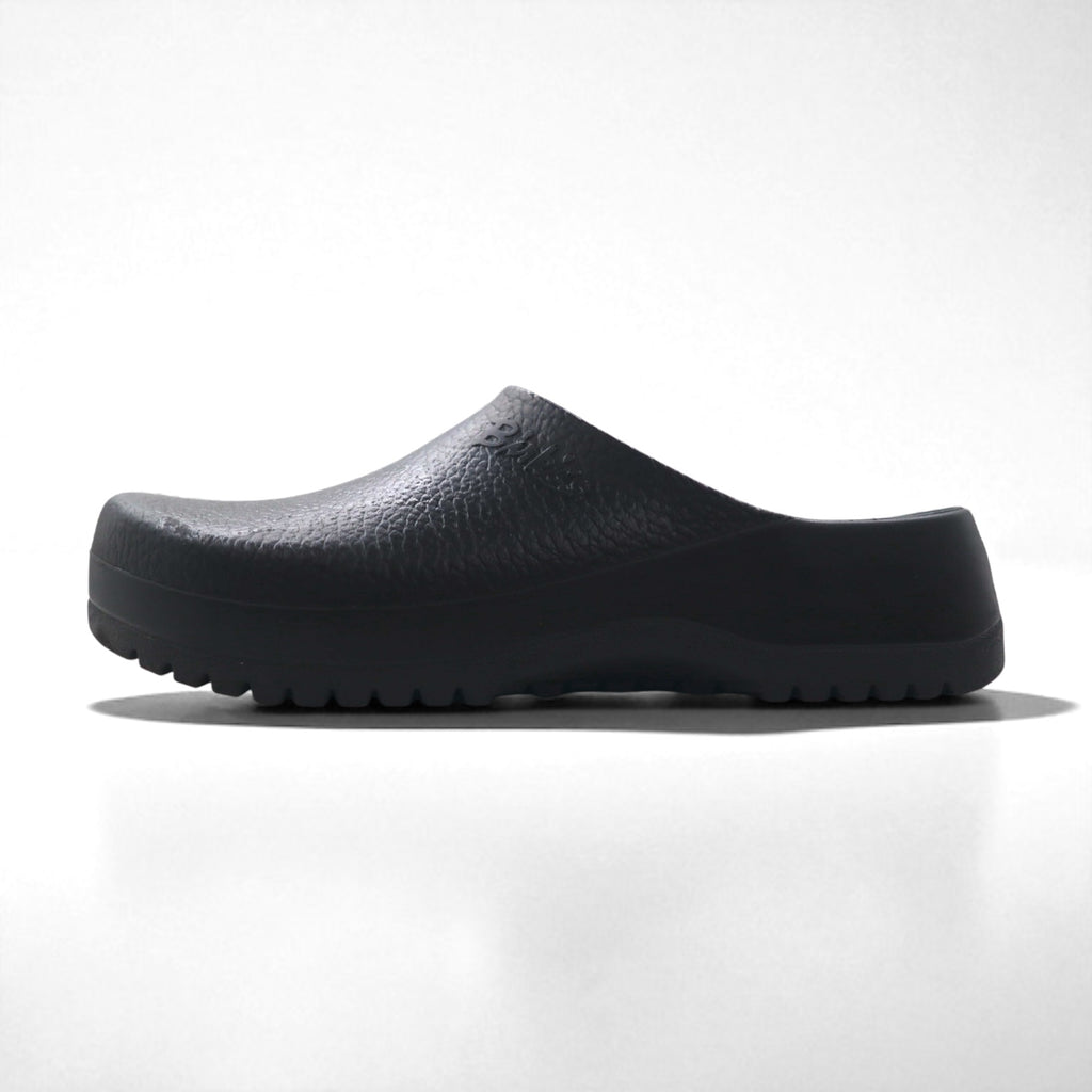 Birkenstock Super Birki Clog Sandals 28.5cm Black PU Leather Made in Germany