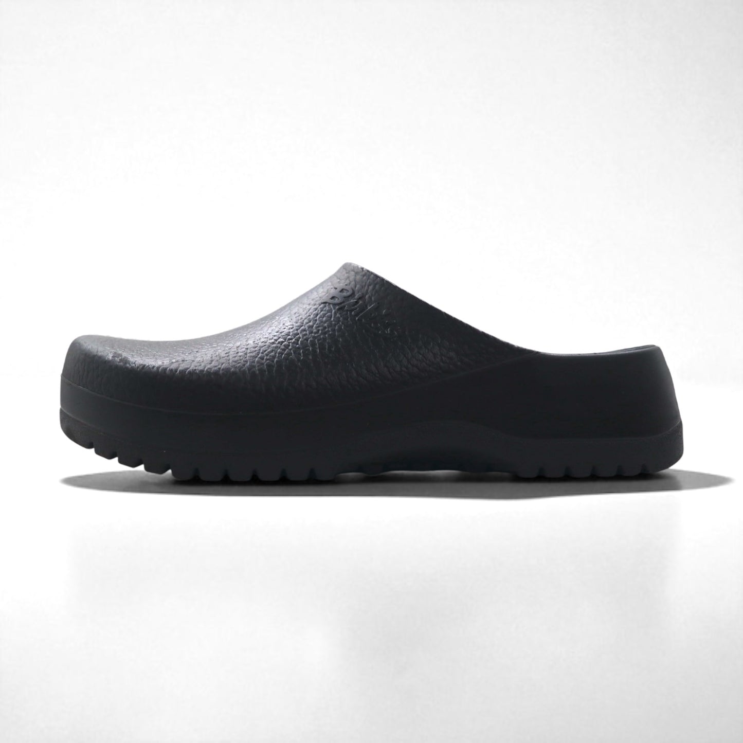 Birkenstock Super Birki Clog Sandals 28.5cm Black PU Leather Made in Germany