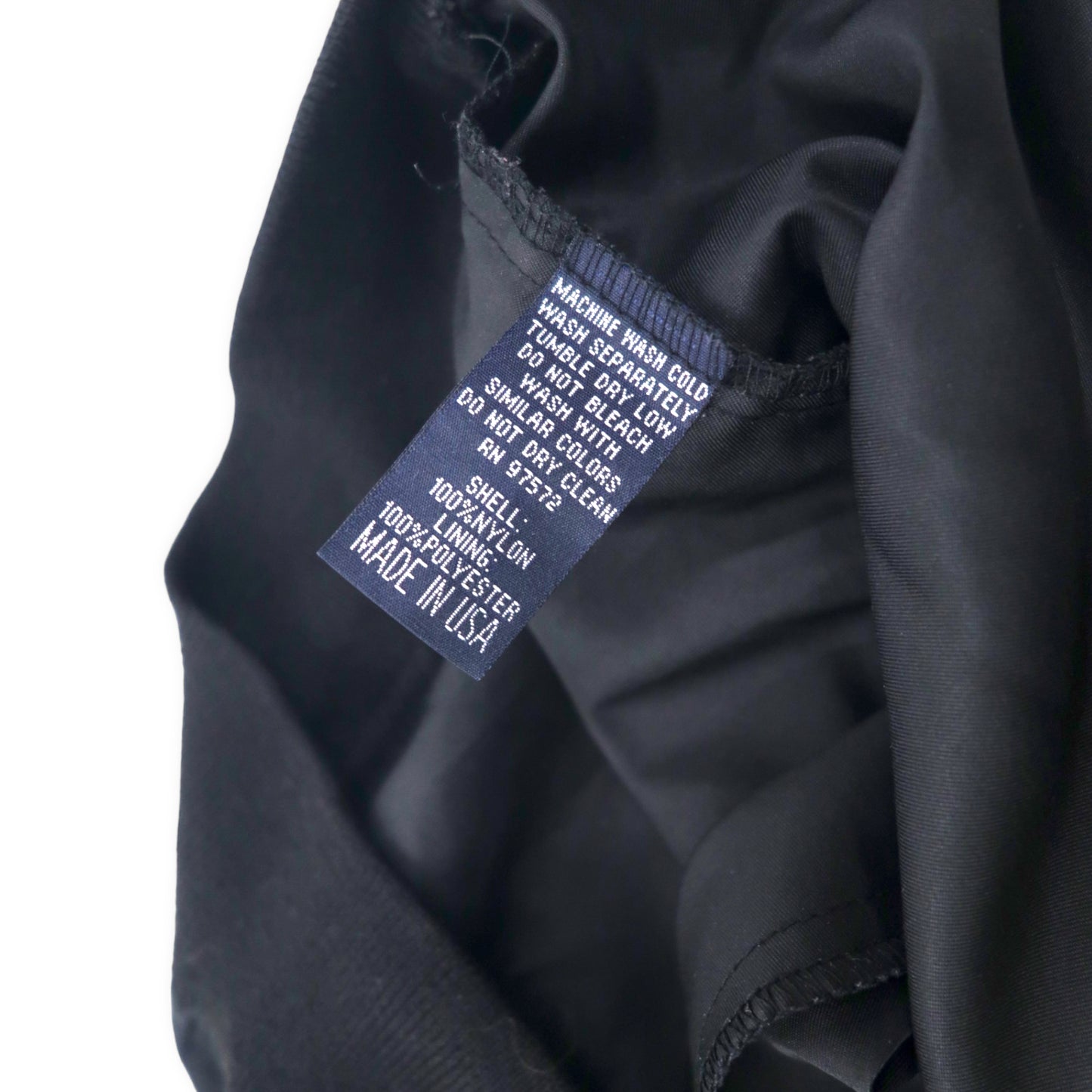 BAYSIDE USA製 ピステ プルオーバー ナイロンジャケット XL ブラック LENNOX US企業 刺繍 ビッグサイズ