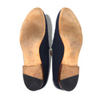 polpetta slip-on loafers, 26.5cm, navy, canvas, tassel embroidery, TROMPE