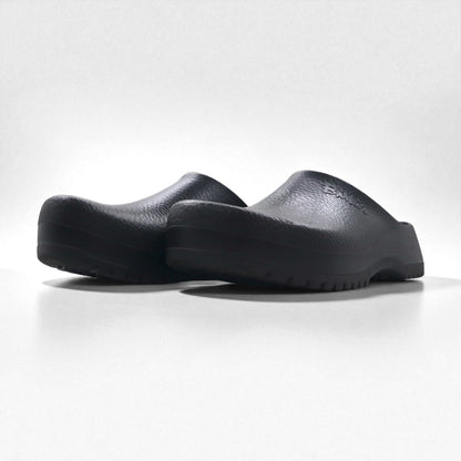 Birkenstock Super Birki Clog Sandals 28.5cm Black PU Leather Made in Germany