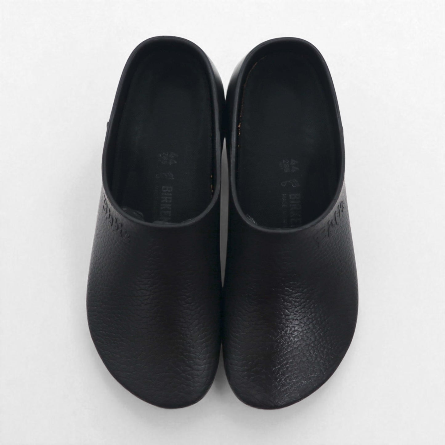 Birkenstock Super Birki Clog Sandals 28.5cm Black PU Leather Made in Germany