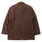 HUNTING WORLD Field Jacket 40 Brown Polyester Filling Quilted Liner Drawcord riri Zip Made in Italy