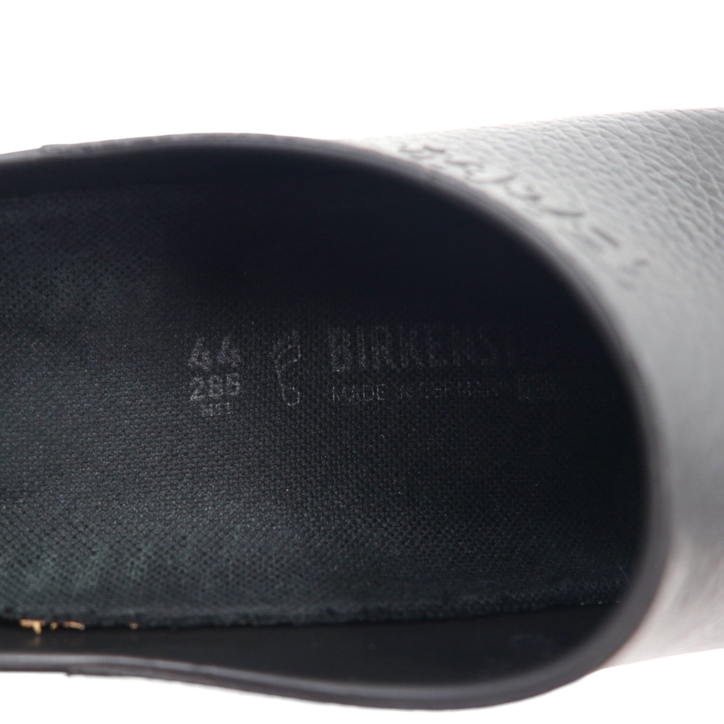 Birkenstock Super Birki Clog Sandals 28.5cm Black PU Leather Made in Germany