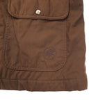 HUNTING WORLD Field Jacket 40 Brown Polyester Filling Quilted Liner Drawcord riri Zip Made in Italy