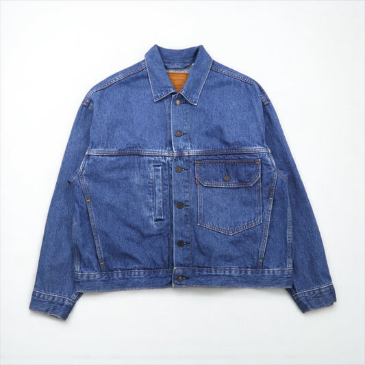 Levi's PREMIUM 1stタイプ ビッグE デニムトラッカージャケット TYPE1 STAY LOOSE Gジャン S インディゴ ビッグサイズ A0638-0000