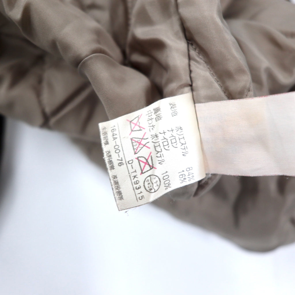 HUNTING WORLD Field Jacket 40 Brown Polyester Filling Quilted Liner Drawcord riri Zip Made in Italy