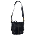 日本然リトテ-古着オンライン-COACH ダッフル レザー クロスボディ ショルダーバッグ ブラック ステッチ 10398-COACH Duffel Leather Cross Body Shoulder Bag Black Stitch 10398