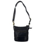 COACH Duffle Leather Crossbody Shoulder Bag Black Stitch 10398