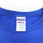 JERZEES 90年代 カレッジプリント スウェット XL ブルー 裏起毛 NCAA フットボール BOISE STATE BRONCOS ホンジュラス製