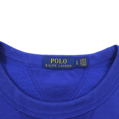 POLO RALPH LAUREN ロゴ 1967 ワッペン スウェット L ブルー コットン 裏起毛