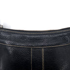 COACH Duffle Leather Crossbody Shoulder Bag Black Stitch 10398
