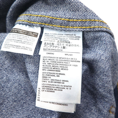 Levi's PREMIUM 1st Type Big E Denim Trucker Jacket, Stay Loose, Size Small, Indigo, A0638-0000