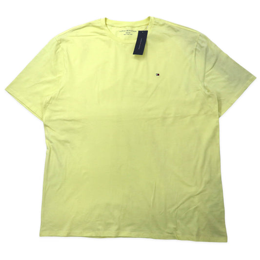 TOMMY HILFIGER ワンポイントロゴTシャツ XXL イエロー コットン ビッグサイズ 未使用品